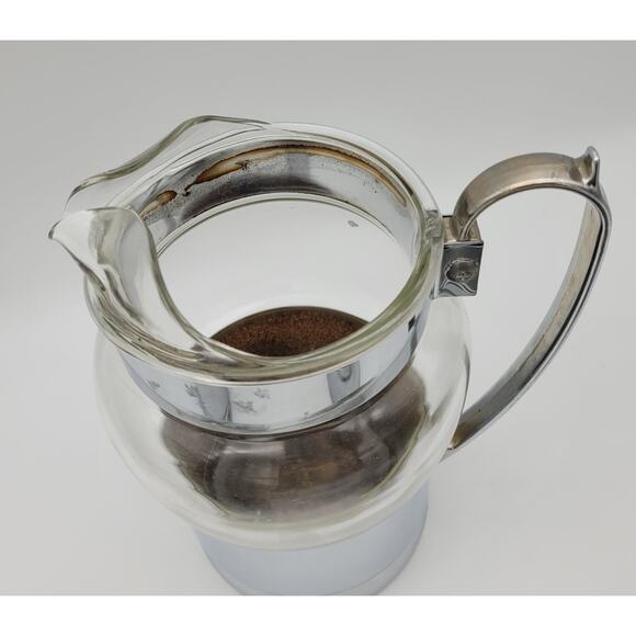 1950s Mid Century Modern Insulated Chrome Hellerware Pitcher & Glass Set MCM - Picture 8 of 16